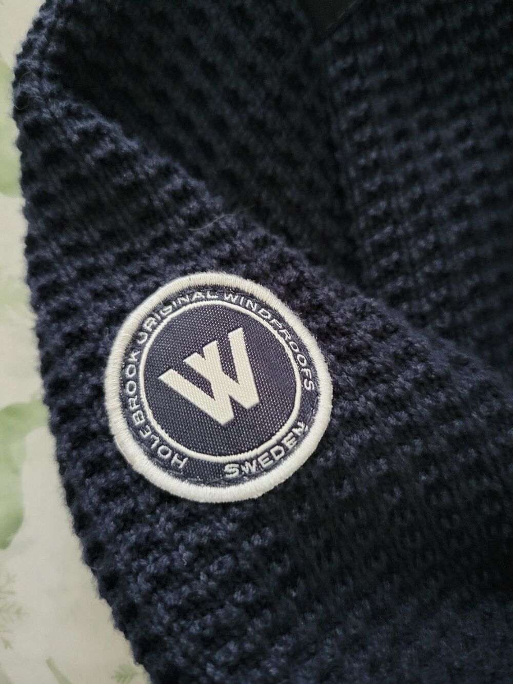 Holebrook Sweden Windproof Knit Jacket Men’s XXL Navy Full Zip Rare Archival - Picture 8 of 16